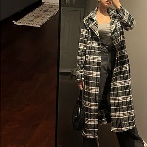 Black and white Coat.